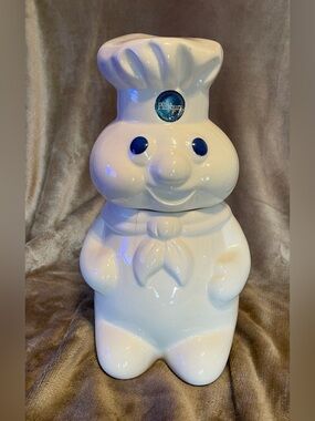 Vintage 1988 Pillsbury Doughboy Ceramic Cookie Jar